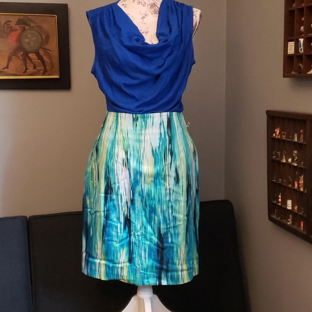 Draped neck shirt